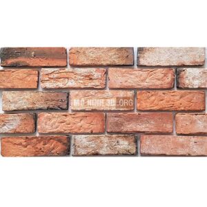 Gạch cổ ốp tường màu trắng đỏ AT02-L1
