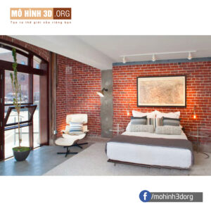 Ứng dụng gạch cổ ốp tường màu đỏ Đông Á AT01-L1-2